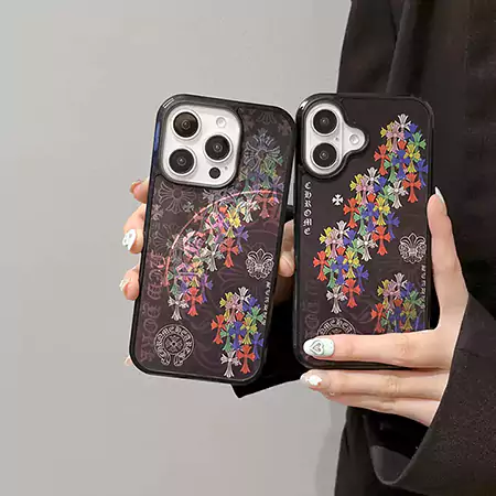 ピンク クロムハーツ iPhone 17/17pro ケース
