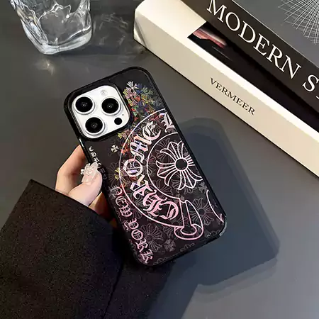 ピンク クロムハーツ iPhone 17/17pro ケース