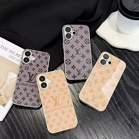 Louis Vuitton desert gold phone case, purple black LV monogram case
