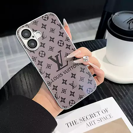Louis Vuitton desert gold phone case, purple black LV monogram case