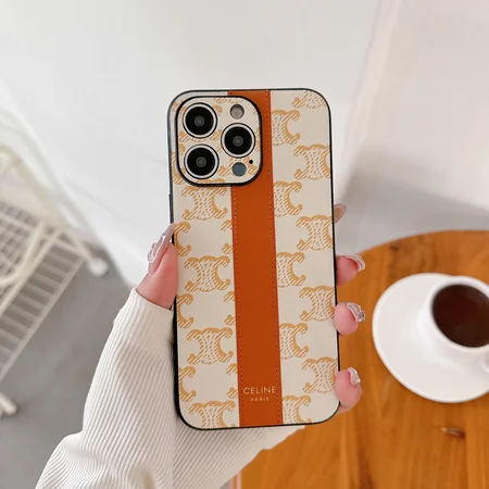 Celine セリーヌ 縦縞デザイン iPhone 16/15/14 シリーズ専用ケース
