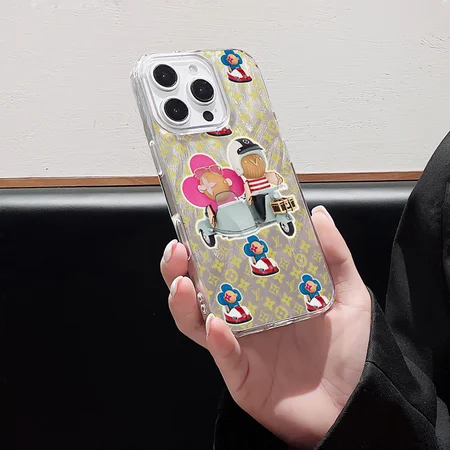 ルイ・ヴィトン ヴィヴィアン自転車 フェザー柄 iPhone 16/16 Pro/16 Pro Max ケース