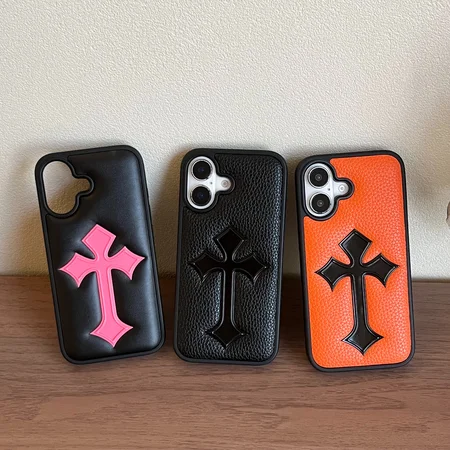 クロームハーツ アイフォーンiPhone17ProMaxケース 本革