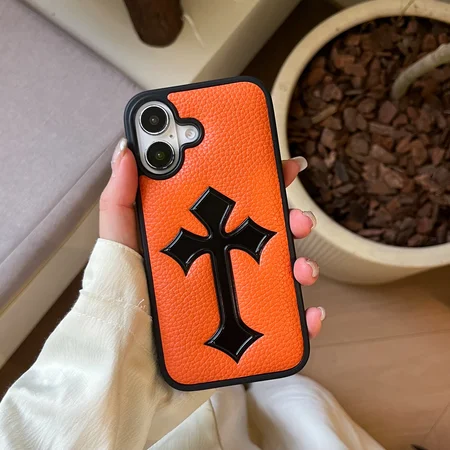 クロームハーツ アイフォーンiPhone17ProMaxケース 本革