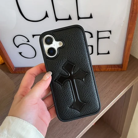 クロームハーツ アイフォーンiPhone17ProMaxケース 本革