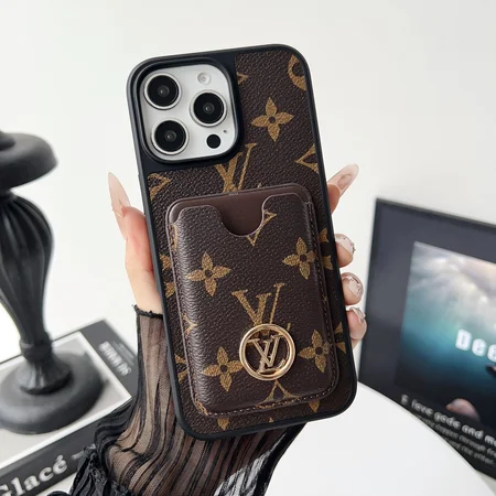 ルイ・ヴィトン レザー カードケース付き iPhone 16/16 Pro/16 Pro Max ケース