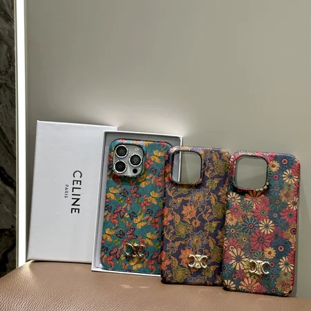 Celine 花语モチーフ手机壳，Celine 原木高級手机壳
