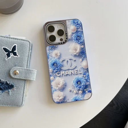 シャネル ブルーカメリア iPhone17ケース