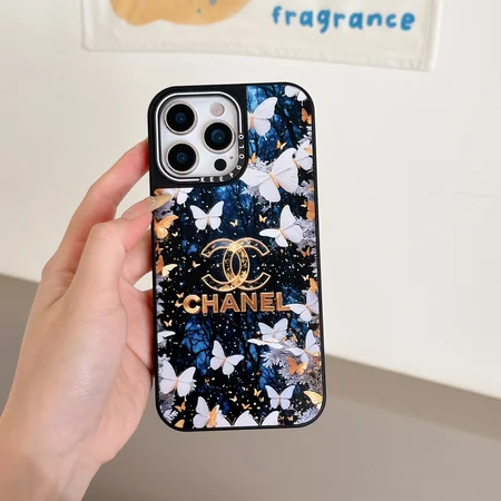 シャネル ブルーカメリア iPhone17ケース