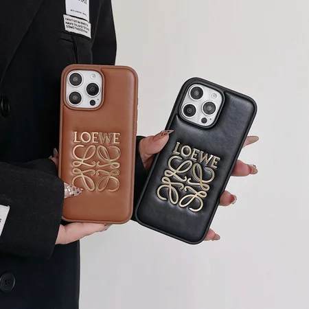 Loewe iphone17proケース  本革 レザー
