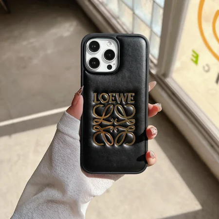 Loewe iphone17proケース  本革 レザー