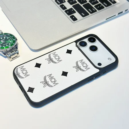 エムシーエムiPhone17promaxケース ロゴグラム レザー