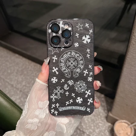 クロームハーツiphone17ケース メッキ シルバー