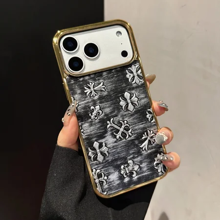 クロームハーツiphone17ケース レザー 全面保護