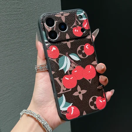 ルイヴィトンiphone17スマホケース さくらんぼ柄