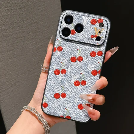 ルイヴィトンiphone17スマホケース さくらんぼ柄