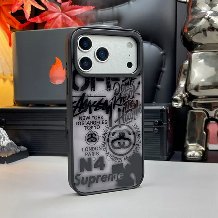 ストリートブランドデザイン MagSafe 対応 iPhone ケース ナイキ風 ステューシー風 3 デザイン展開