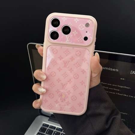 ピンク スマホケース ルイビトン